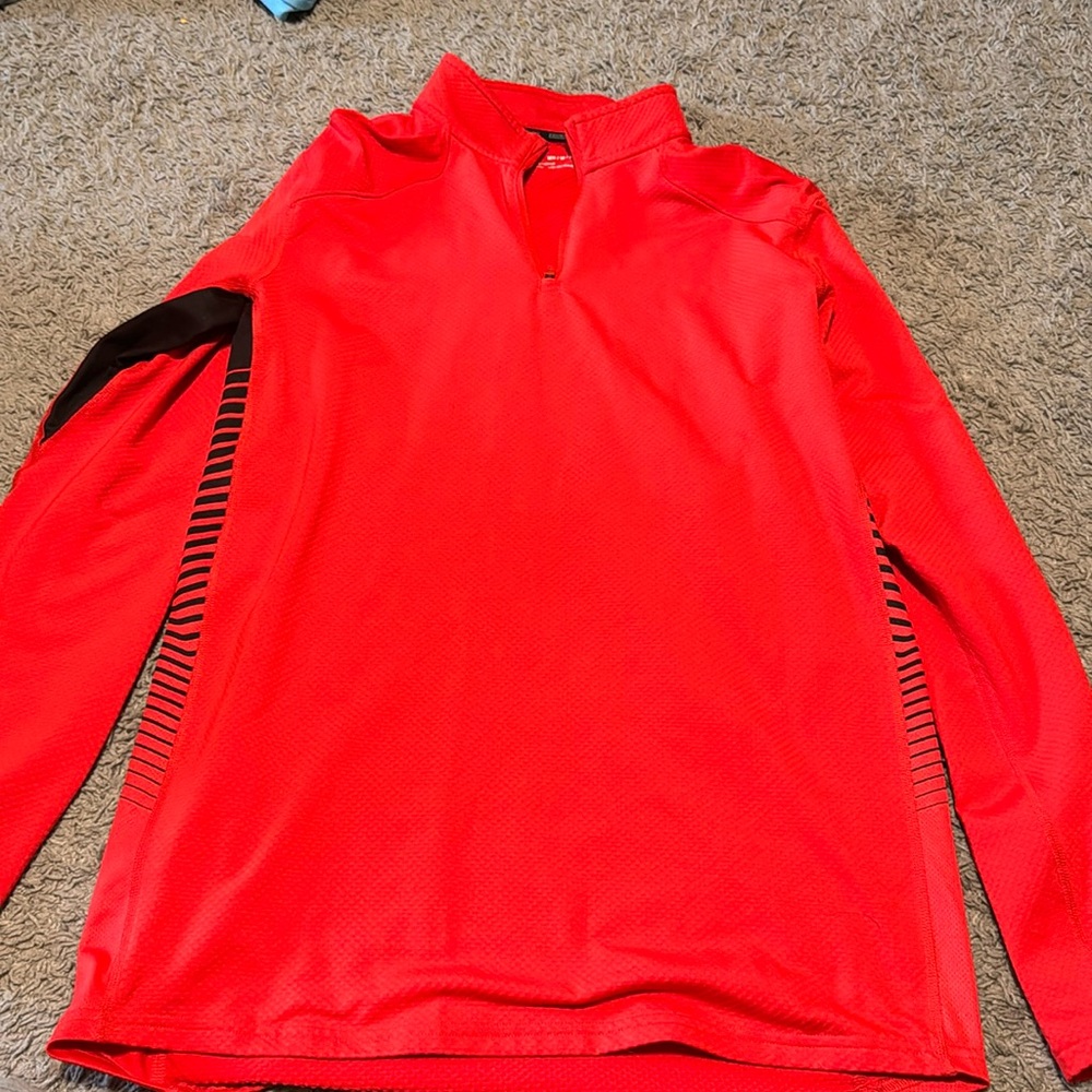 Under Armour Shirt Mens M Fitted Coldgear Reactor 1/4 Zip Activewear